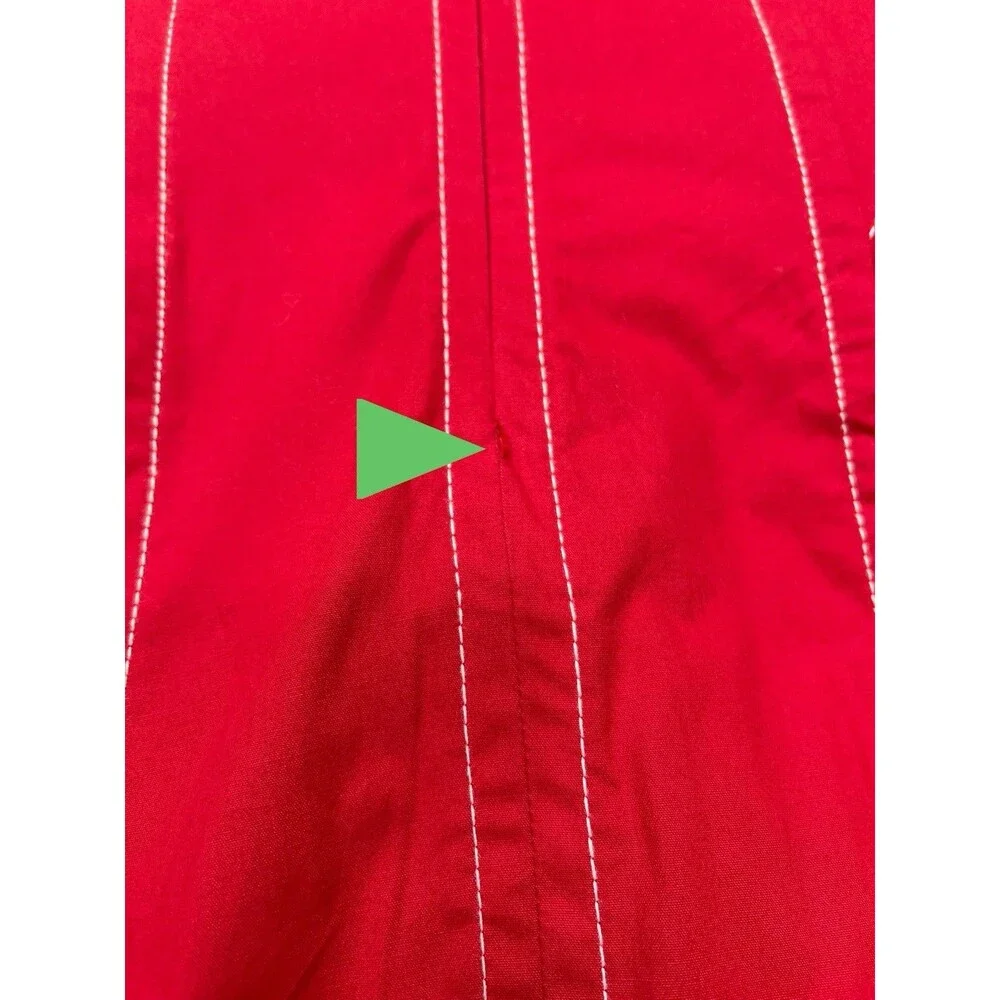 Anthropologie Midi Dress Red Cotton High Neck Holiday Preppy Boho Size XS NWT